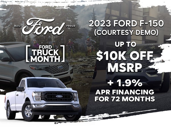 2023 F-150 Courtesy Demo
Up to $10,000 Off MSRP